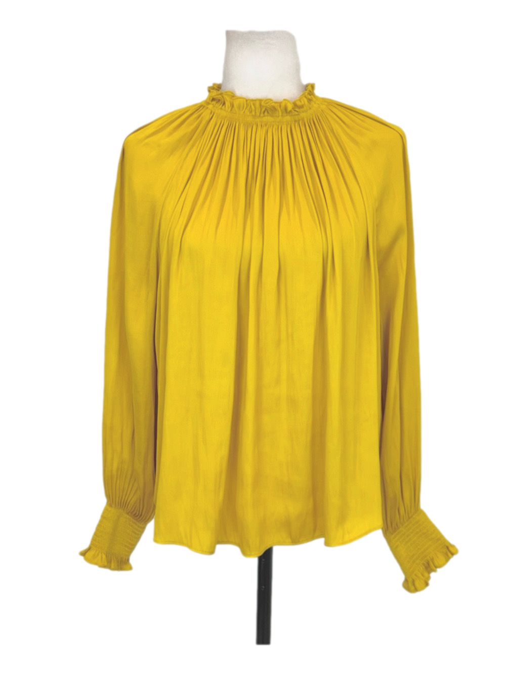 H&M mustard yellow blouse
